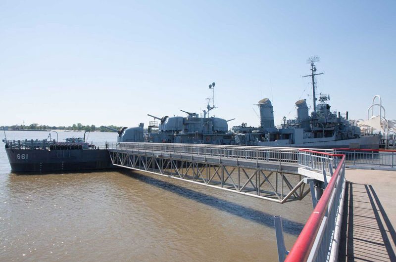 USS Kidd Approaching the Ship