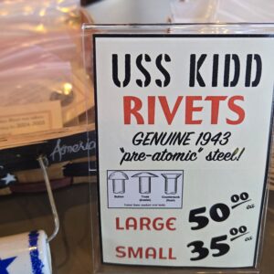 USS KIDD Rivets